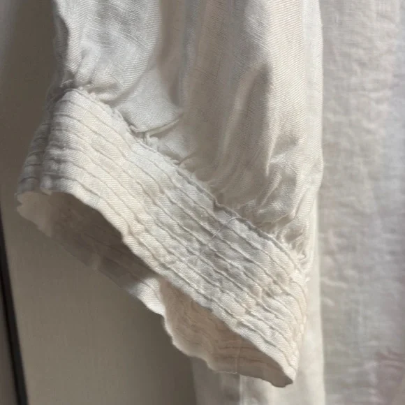 NWT JOHNNY WAS 💯 linen embroidered blouse. - Picture 9 of 11